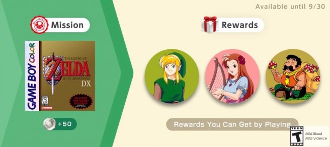 Zelda Link's Awakening icons Switch Online