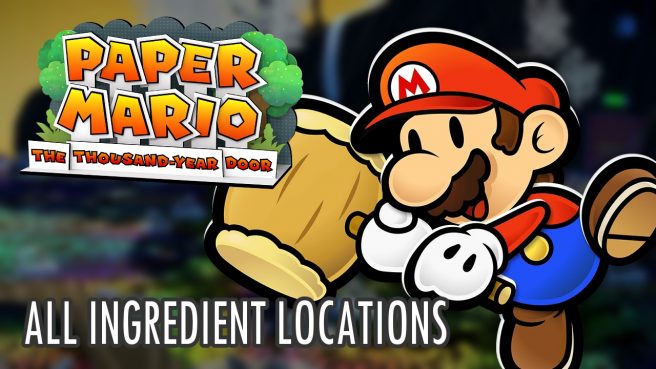tất cả các thành phần địa điểm giấy Mario cửa ngàn năm