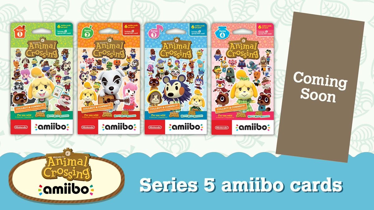 Animal Crossing Series 5 amiibo cards on the way