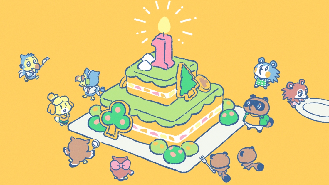 Animal Crossing: New Horizons - first anniversary art