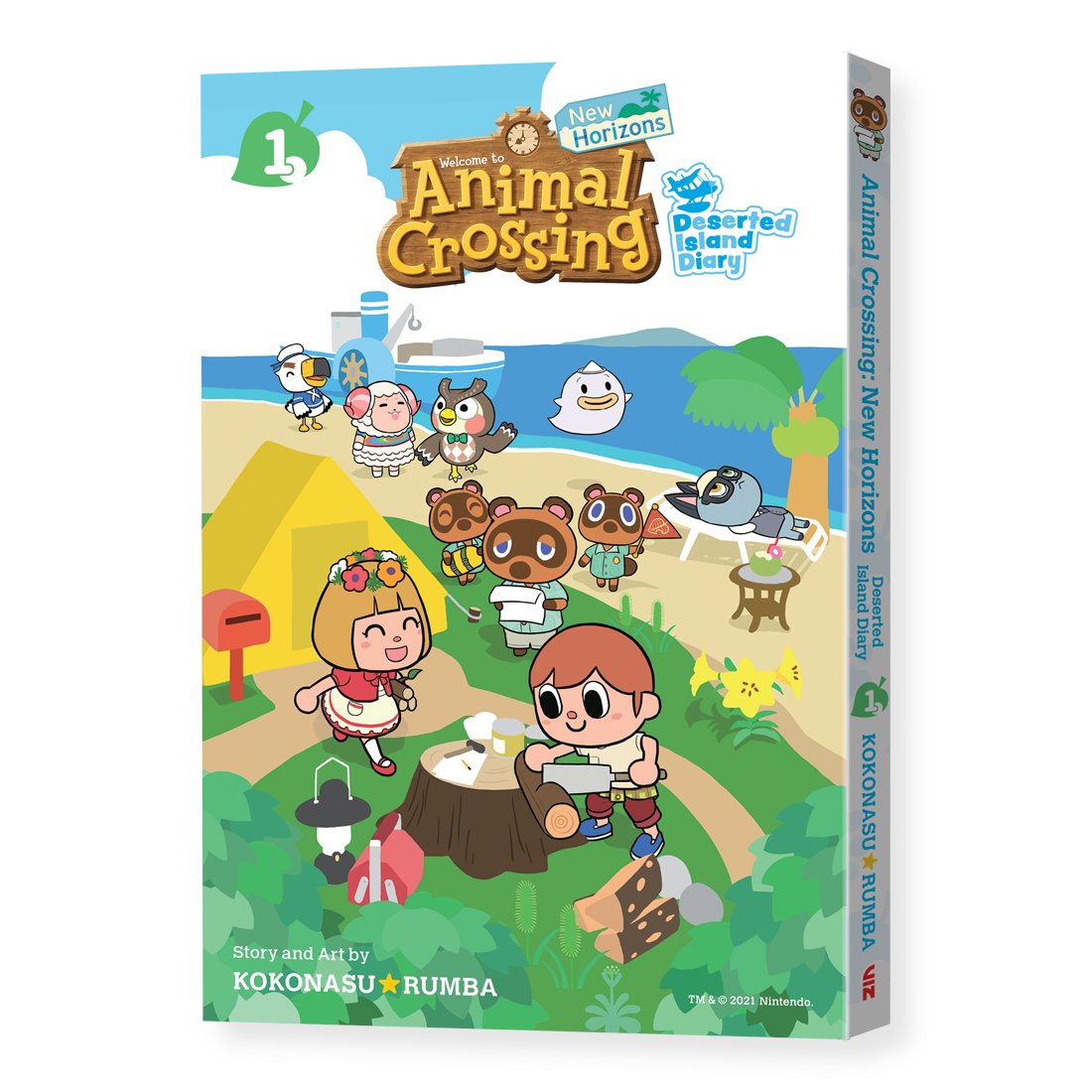 Animal Crossing: New Horizons Deserted Island Diary Vol. 1 cover, release  date