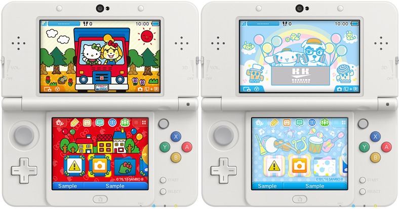 Animal Crossing x Sanrio character 3DS themes out now in Japan