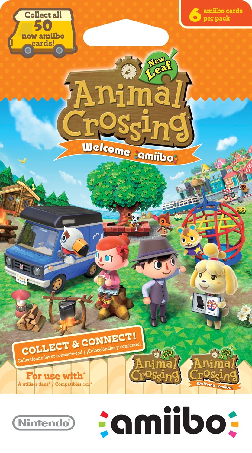Pack cartes Amiibo NINTENDO 3 cartes Animal Crossing Série 3