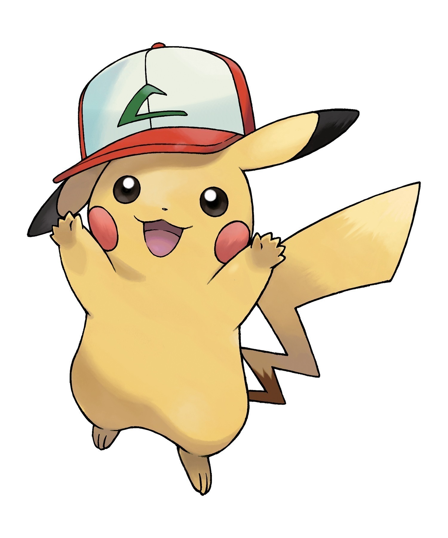 different hat pikachus