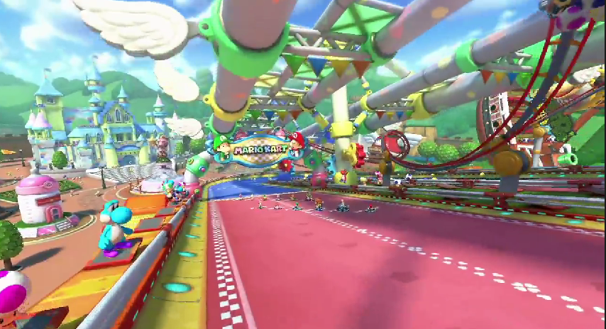 mario kart 8 water park