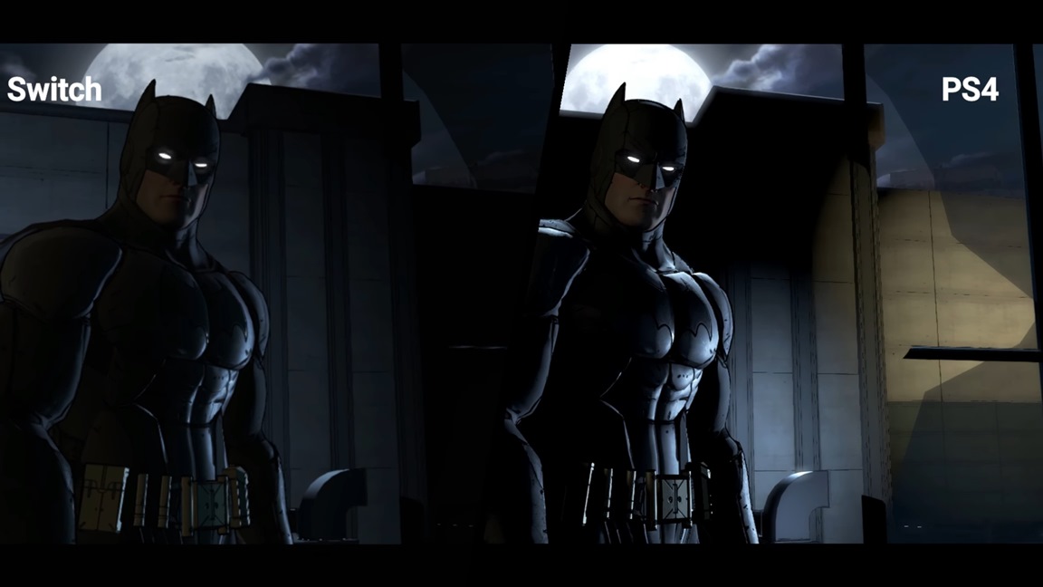 Batman: The Telltale Switch vs. PS4 comparison