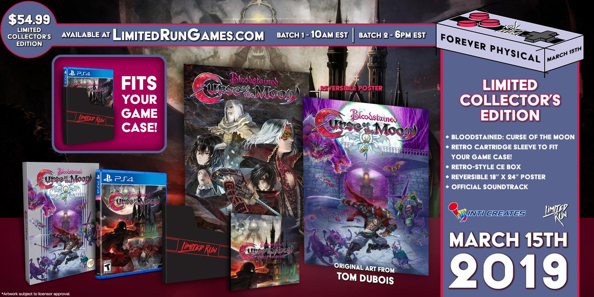 bloodstained curse of the moon 2 physical release