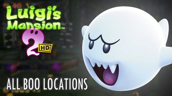 boo locations Luigi's Mansion 2 HD