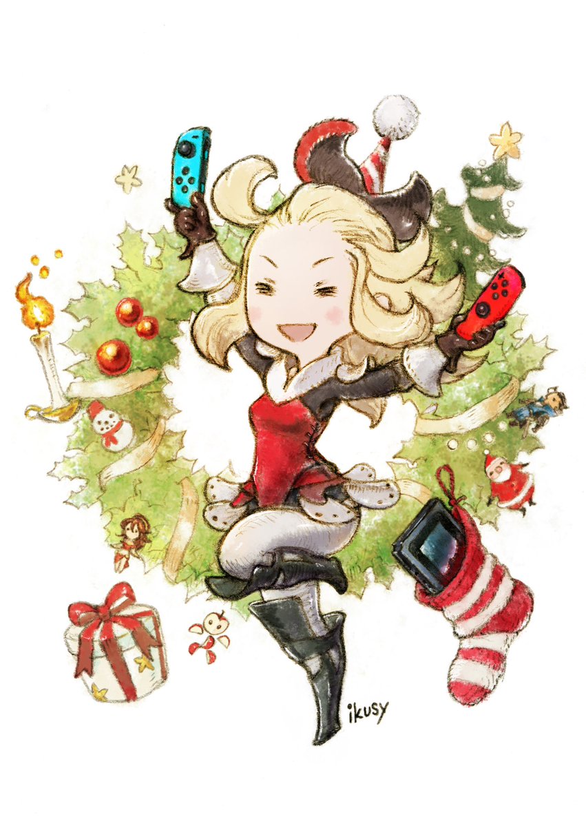 Square Enix celebrates the holidays with some new Bravely Default art