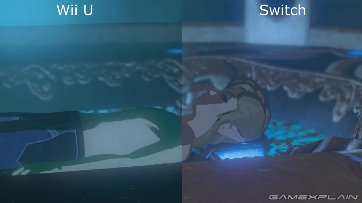 Another Zelda Breath Of The Wild Wii U Vs Switch Comparison Nintendo Everything