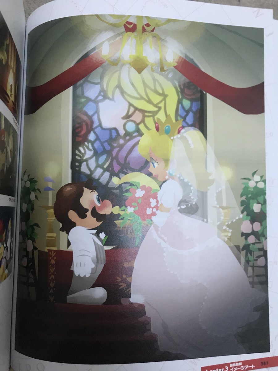 Super Mario Odyssey Concept Art Shows Mario And Peach Getting Married 