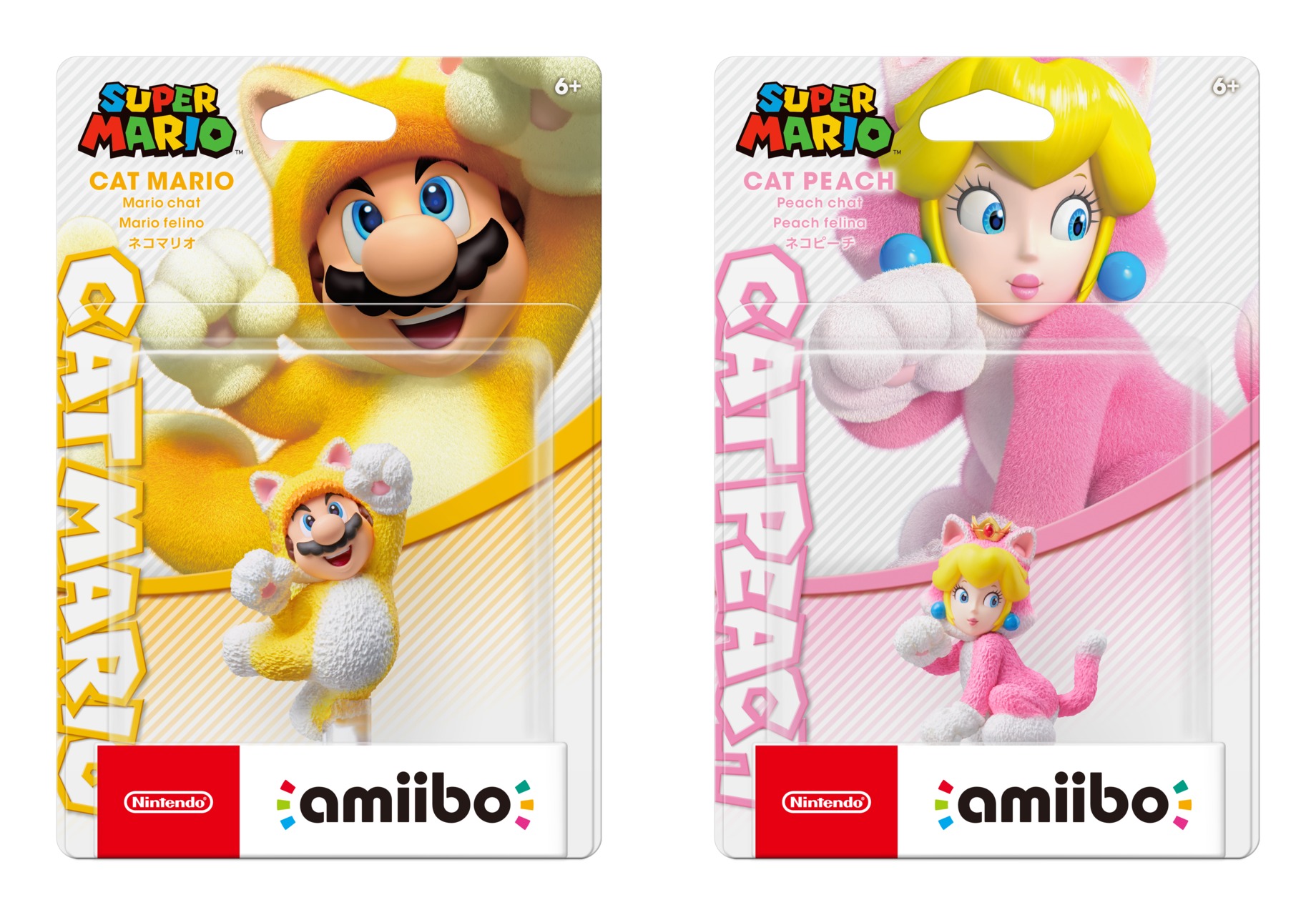 Cat Mario and Cat Peach amiibo revealed
