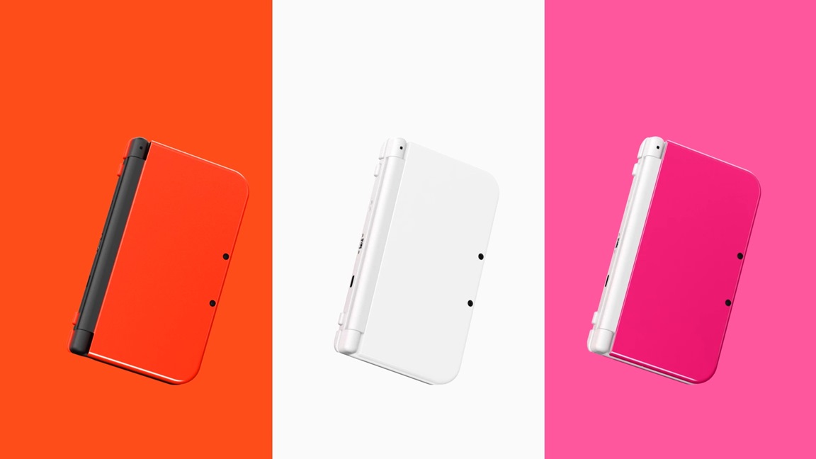 new nintendo 3ds xl pink and white