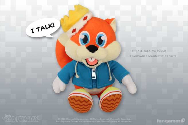 Conker talking plush