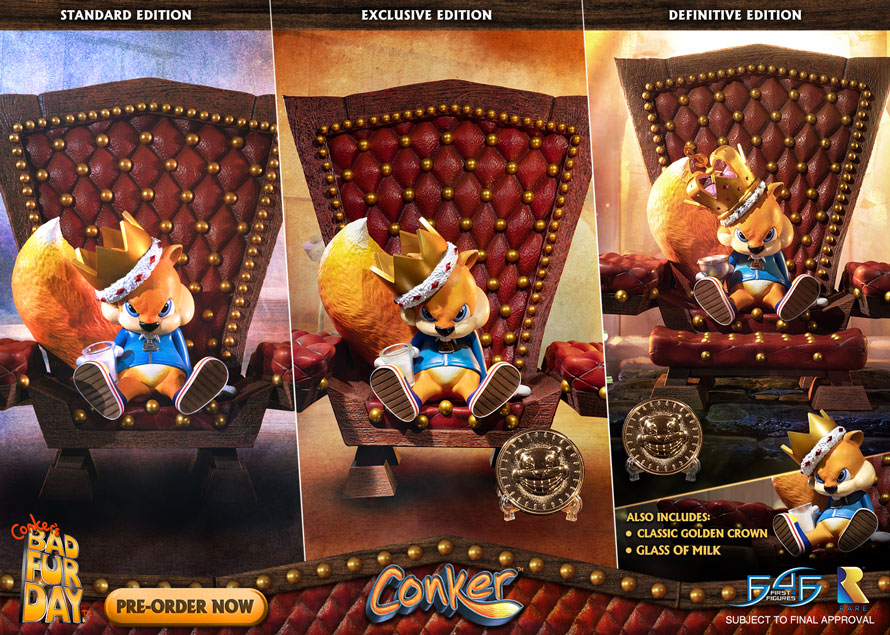 conker bad fur day statue