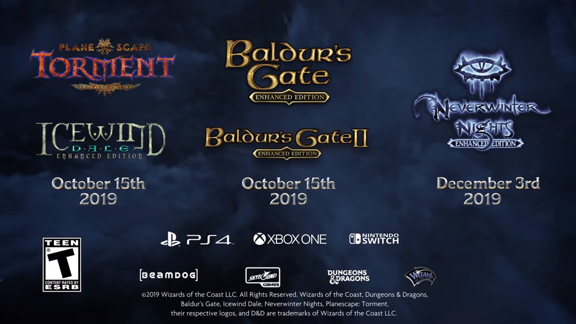 baldurs gate enhanced edition trailer