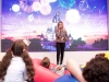 In this photo provided by Nintendo of America, Oliva Holt meets with young fans at the Enchanted Ball Event at Nintendo NY to celebrate the upcoming launch of the game Disney Magical World 2 for the Nintendo 3DS family of systems on Oct. 14.