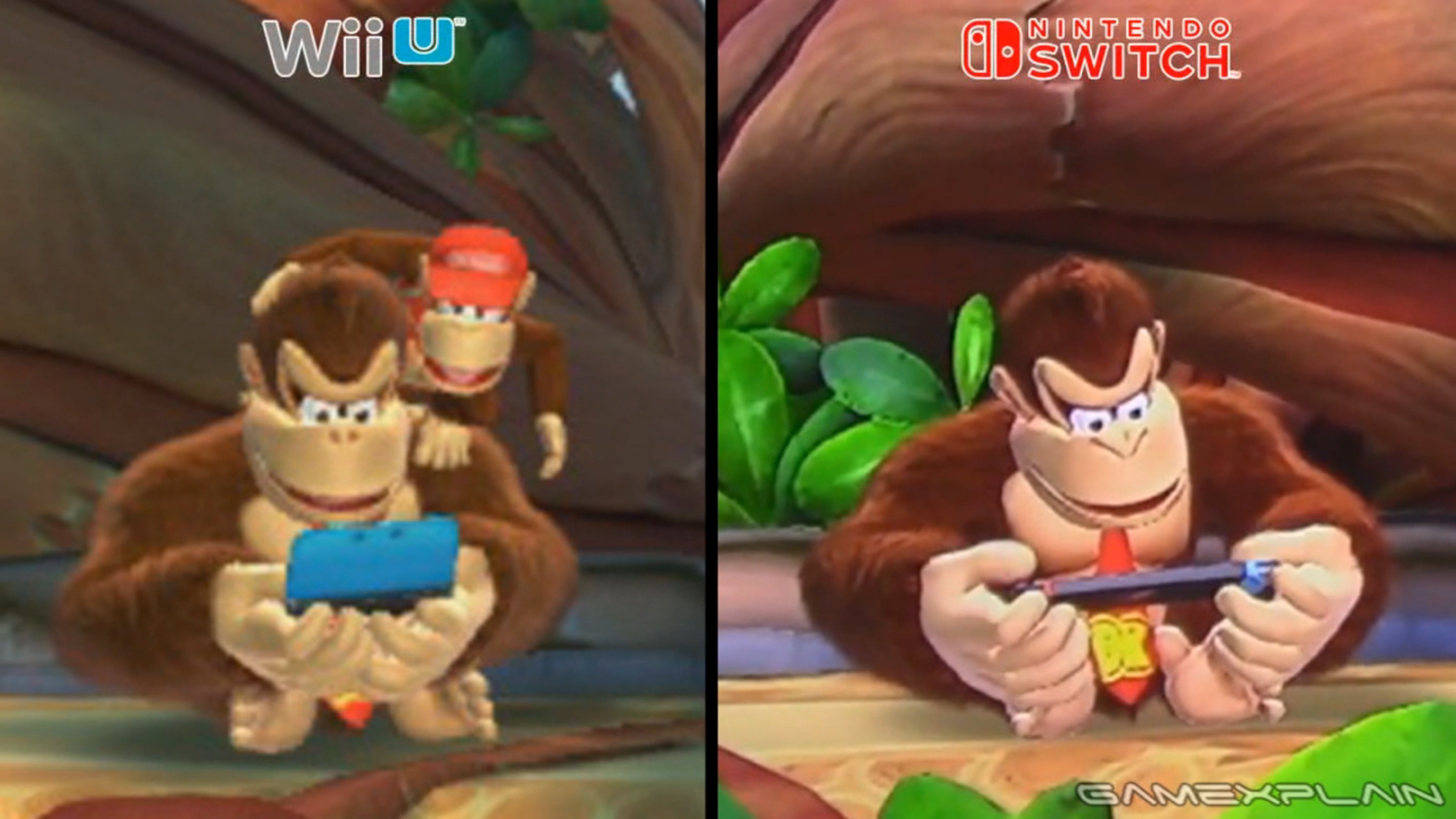 DK has a slightly updated model in the Switch version of Donkey Kong  Country: Tropical Freeze