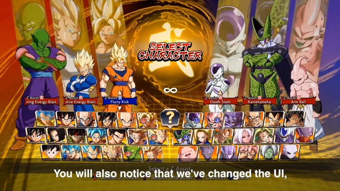 Dragon Ball Fighterz Getting Z Assist Select System Updated Ui More