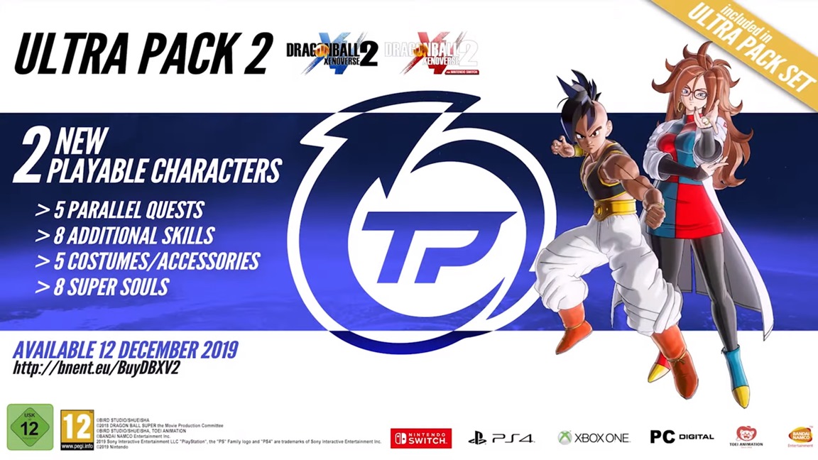 Dragon Ball Xenoverse 2 DLC Ultra Pack 2 Releases December 12th