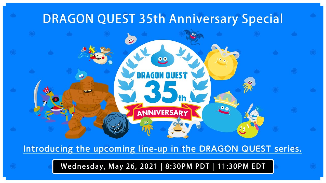 Dragon Quest 35th Anniversary Special Live Stream Announced For May 26