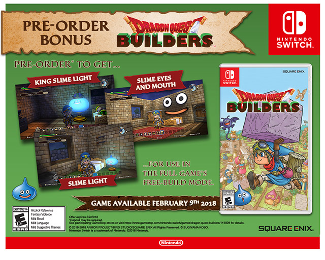 dragon quest builders switch