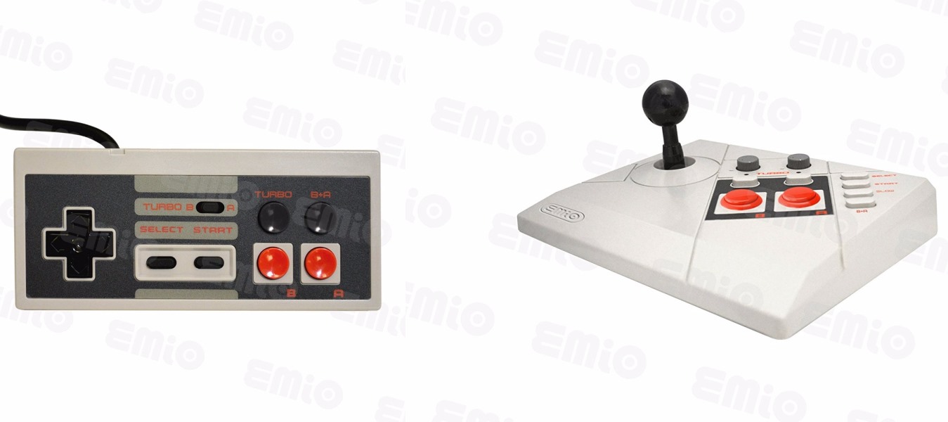 Emio bringing an Gamepad, Joystick for the NES