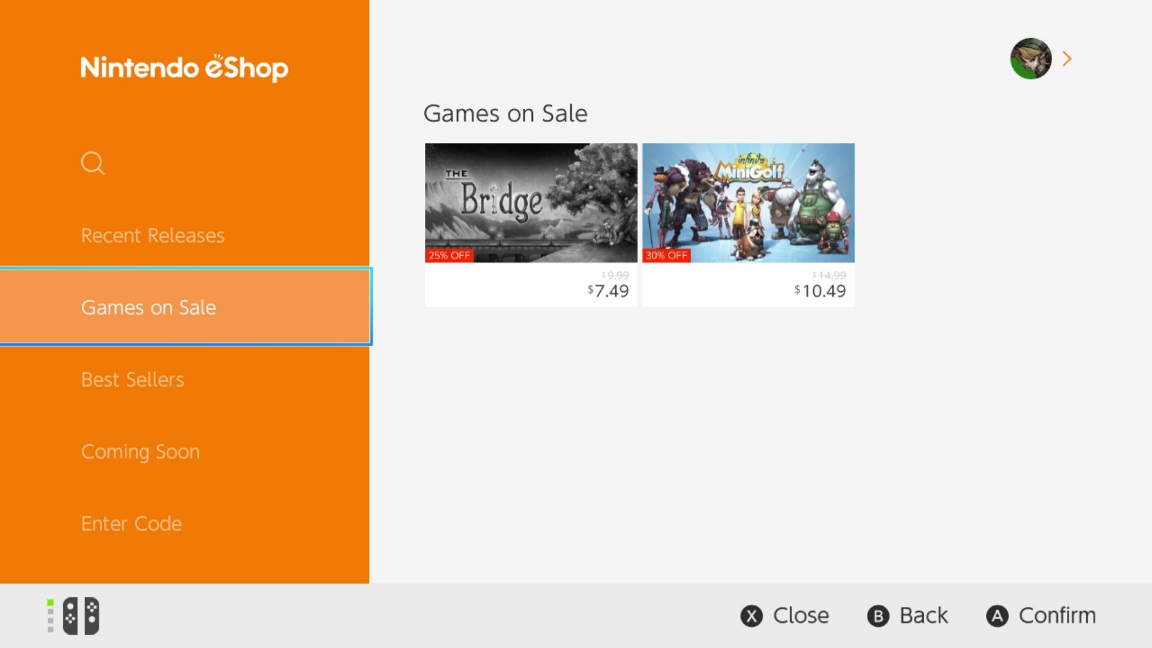 sale eshop switch