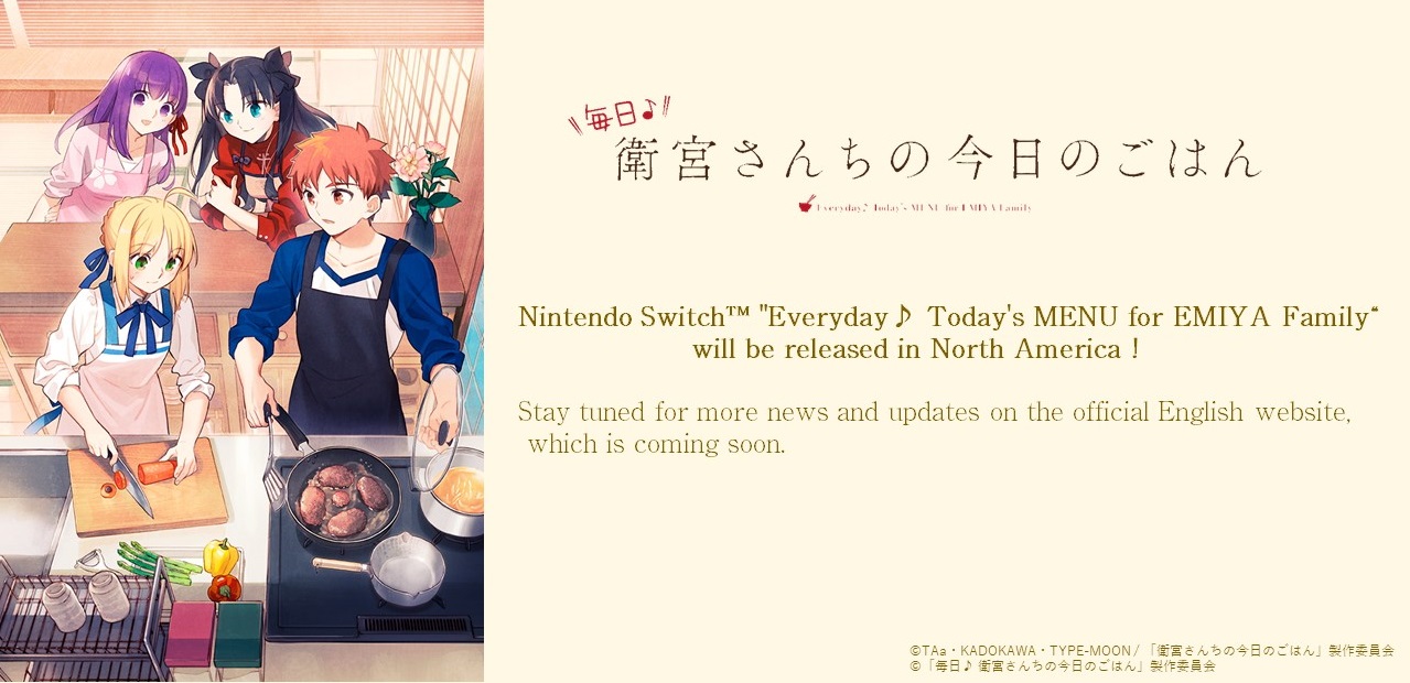 Everyday Today's Menu for the Emiya Family