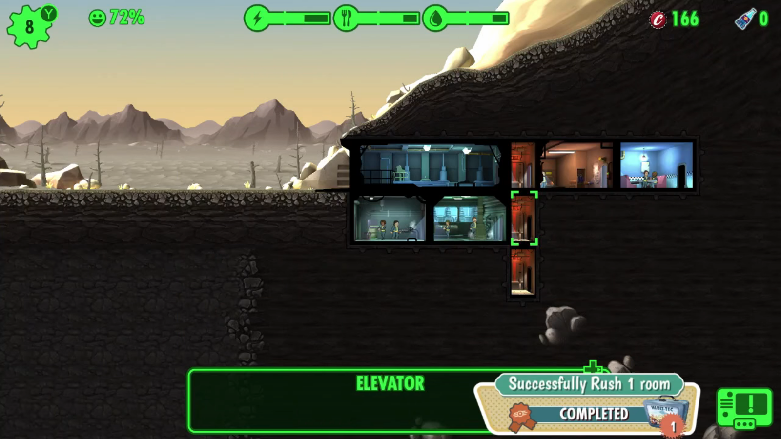 nintendo switch fallout shelter won