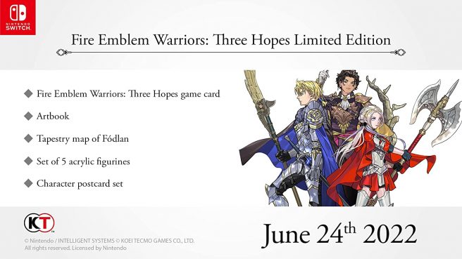 fire emblem warriors three hopes limited edition pre order