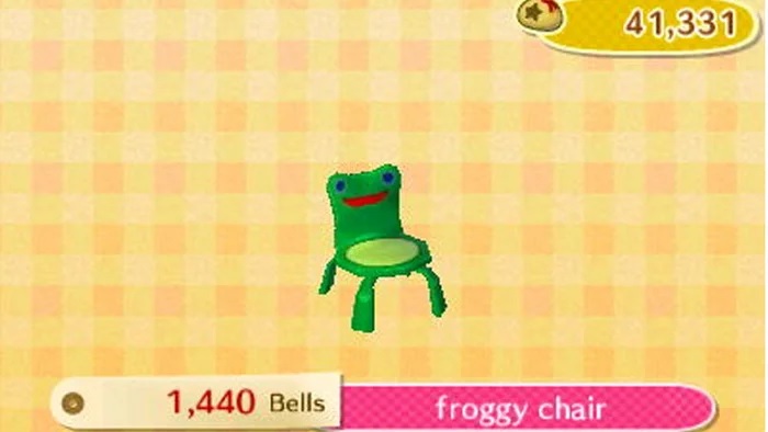 Frog chair animal crossing new horizons sale