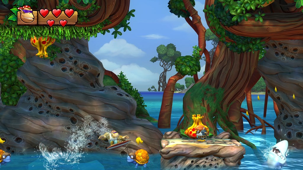 5 minutes of Donkey Kong Country: Tropical Freeze direct-feed Funky ...