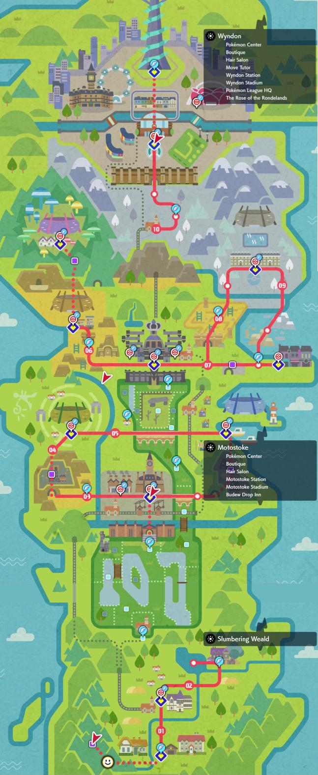 Full Pokemon World Map All Regions