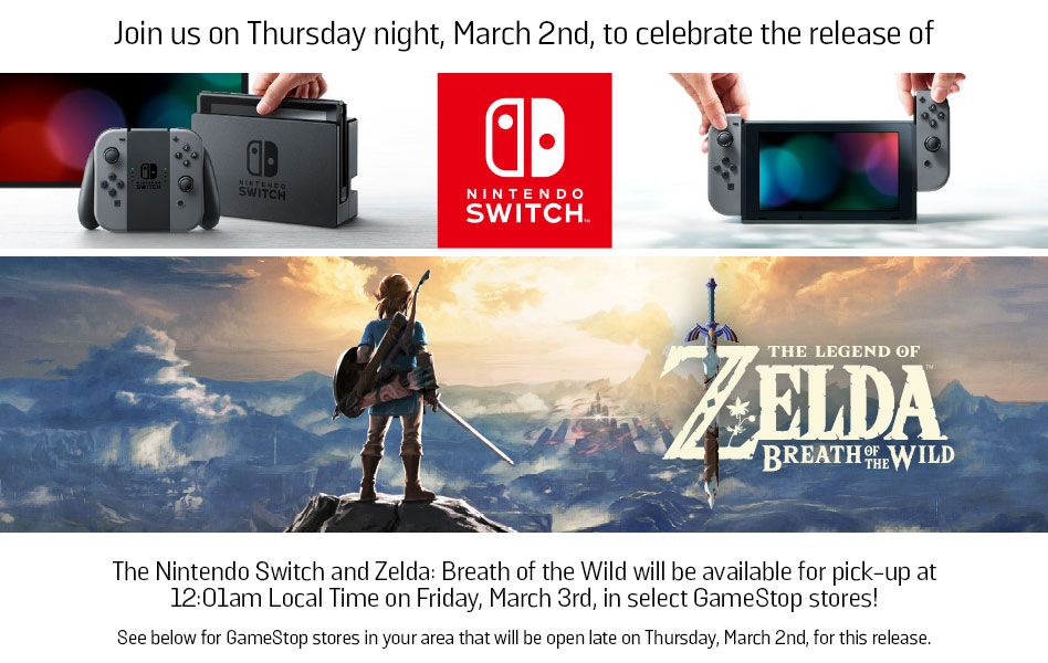 nintendo switch midnight release