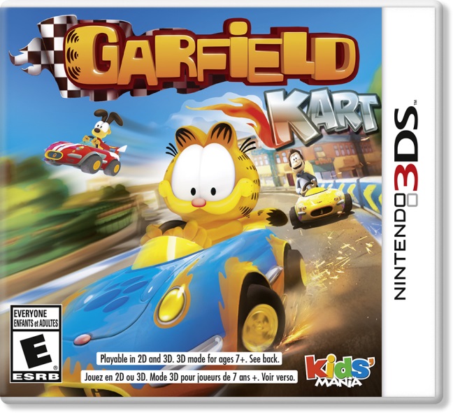 garfield mario kart