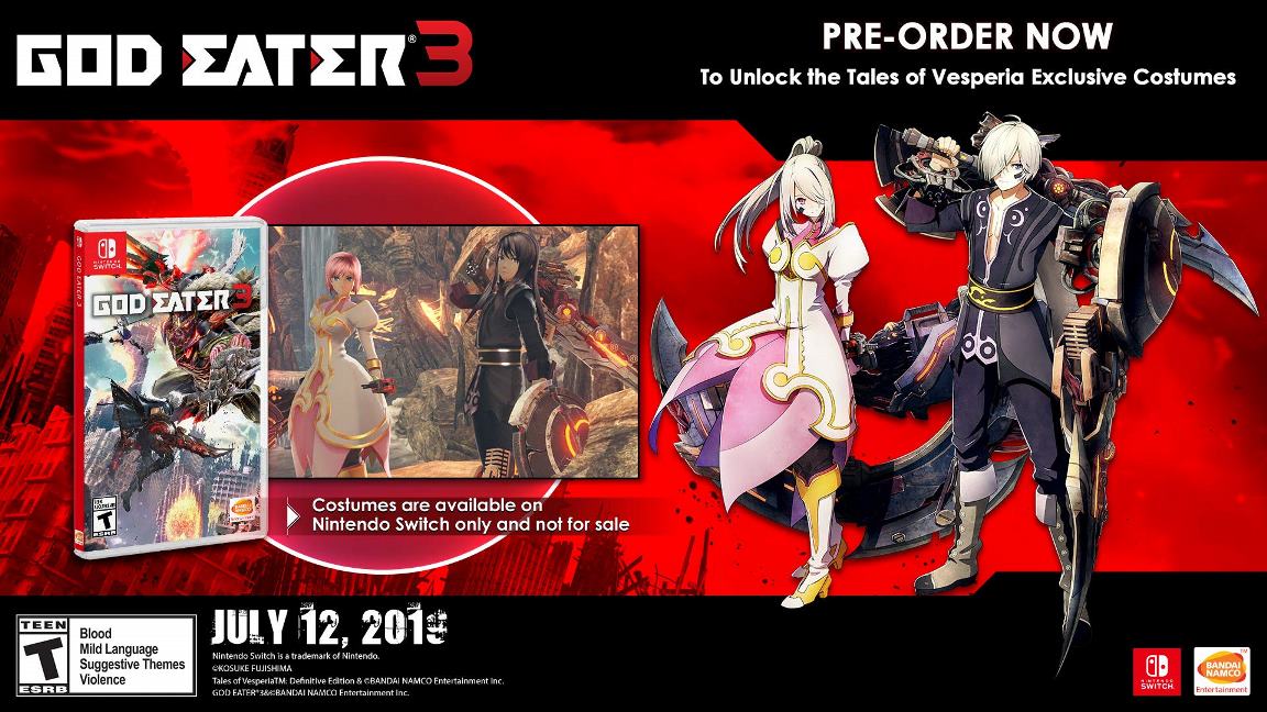 God Eater 3 pre-orders open