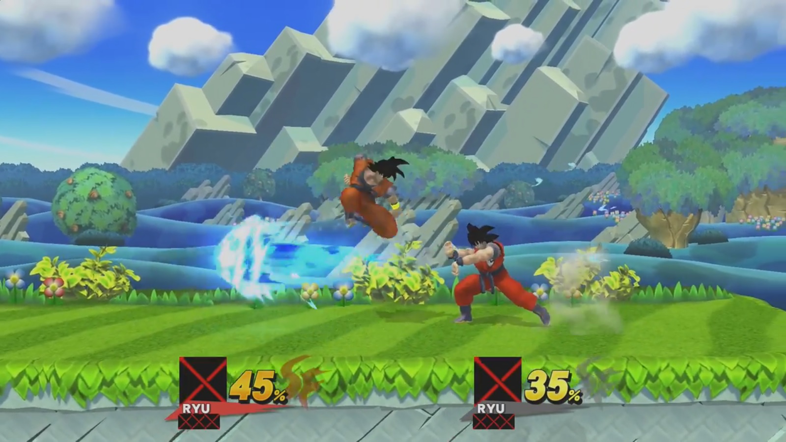Goku modded into Super Smash Bros. for Wii U