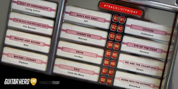 wii u guitar hero live song list