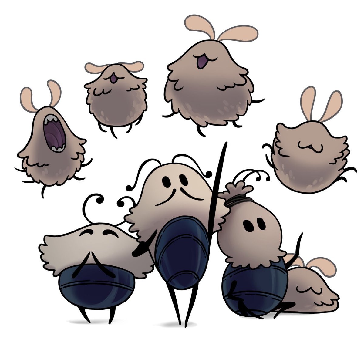 Hollow Knight: Silksong details its flea creatures.
