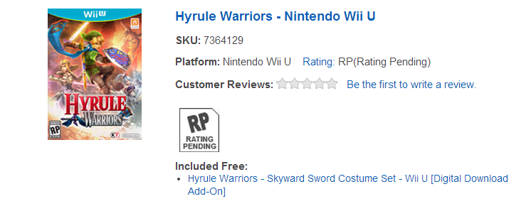 best buy hyrule warriors