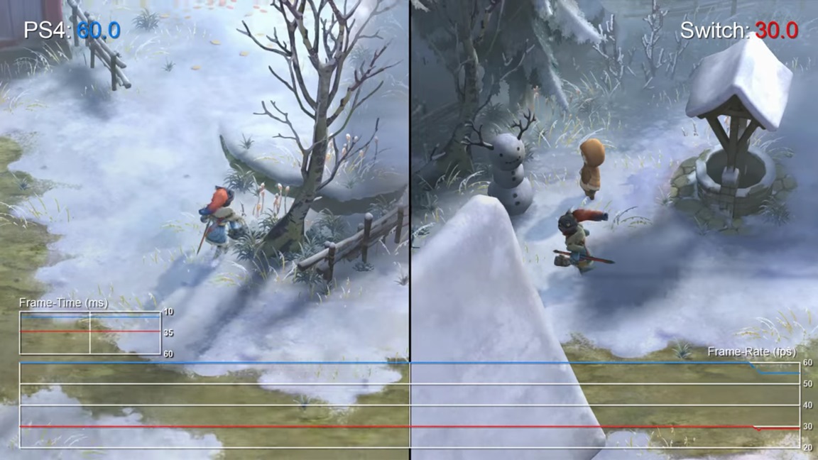 I Am Setsuna Switch Vs Ps4 Comparison Frame Rate Test