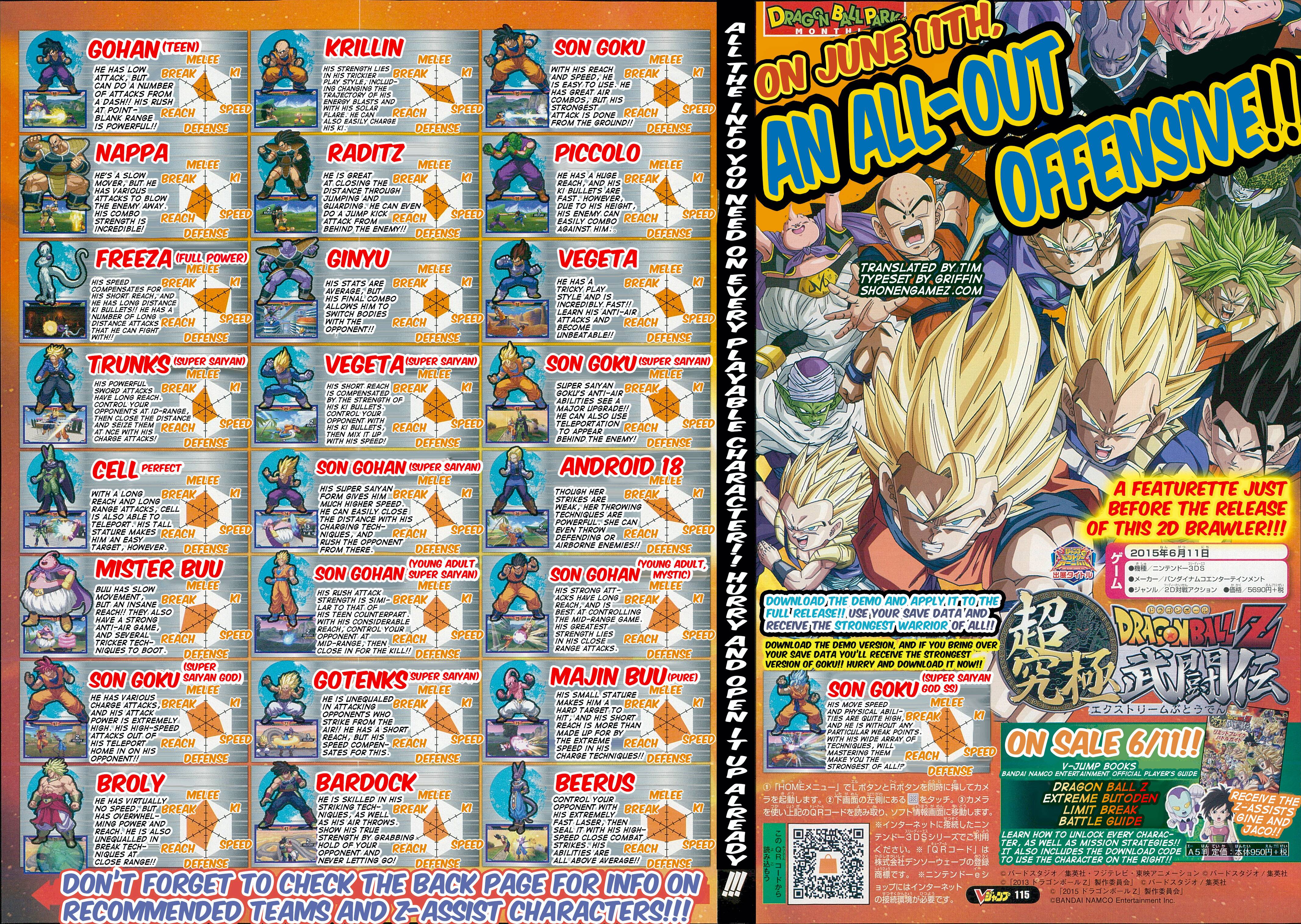 dragon ball z extreme butoden characters unlock