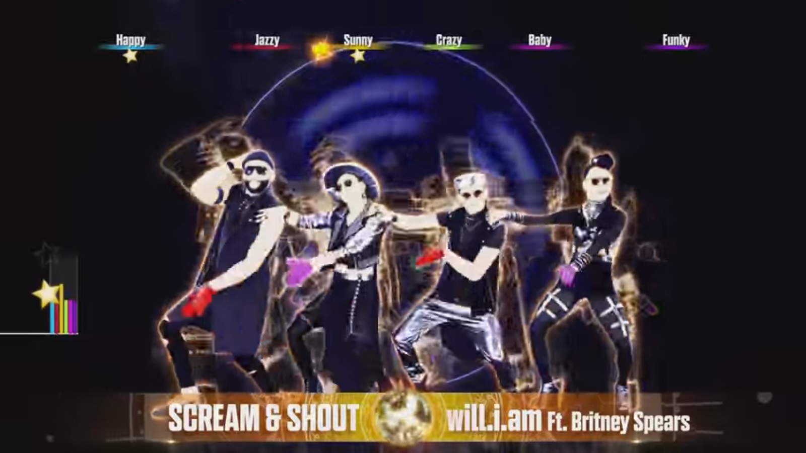 Just dance scream and shout