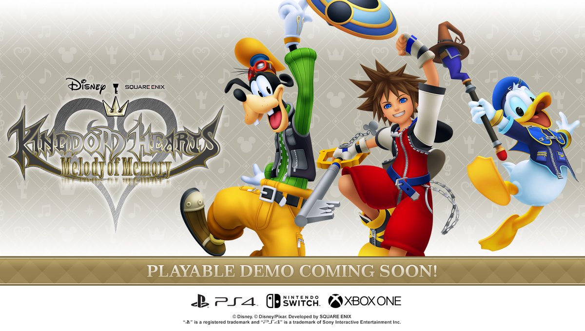 Kingdom Hearts: Melody of Memory demo out today