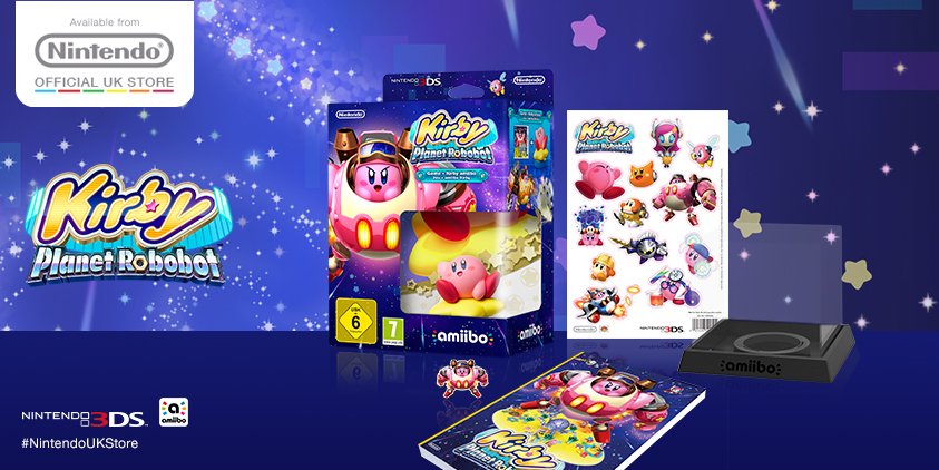 Kirby: Planet Robobot, Kirby series amiibo available for 