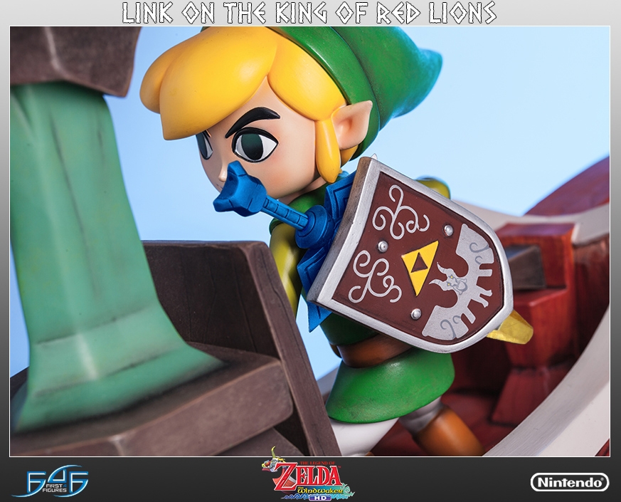 link on the king of red lions statue