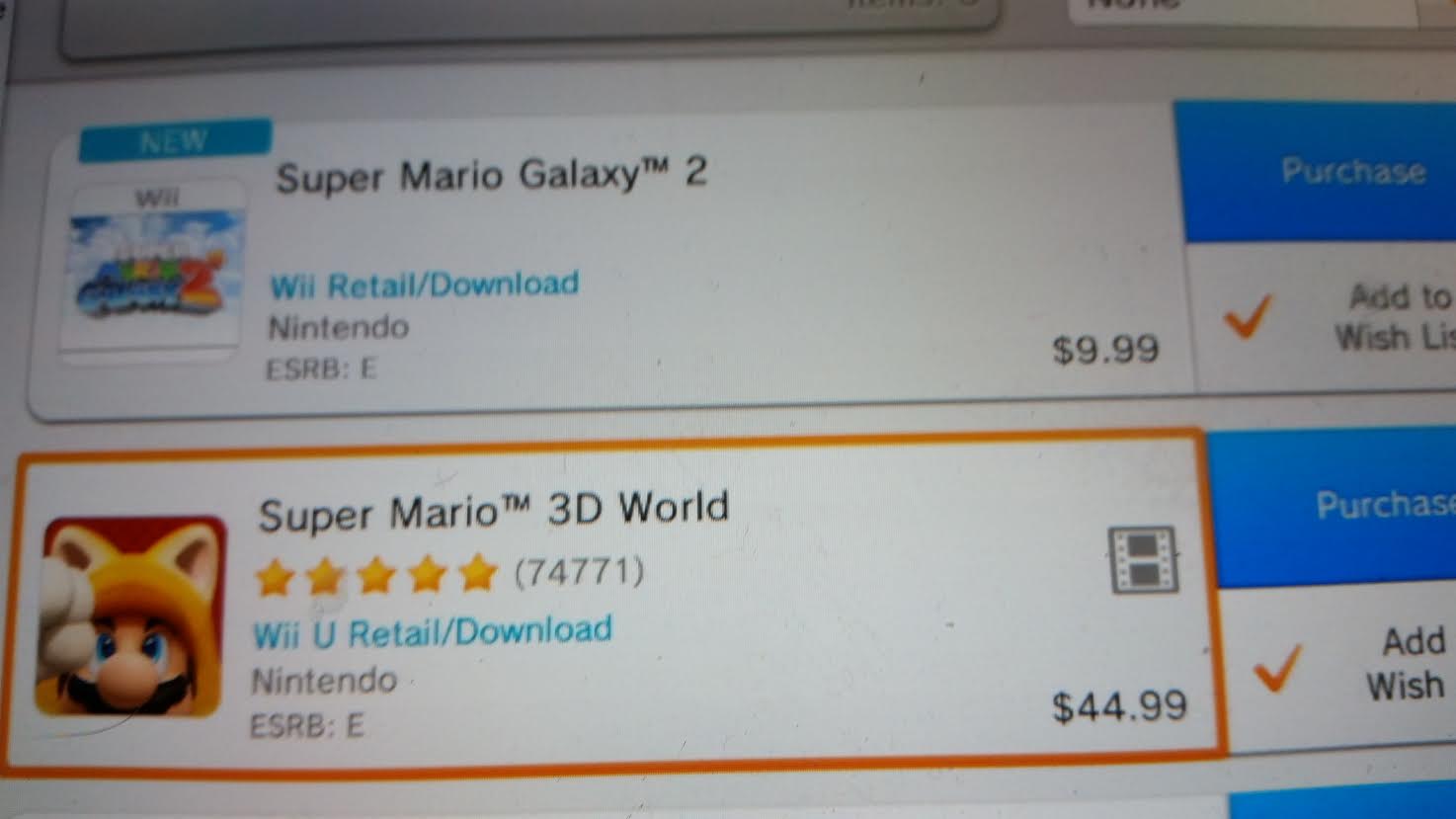 super mario 3d world eshop