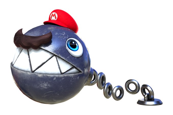 mario chain chomp gif