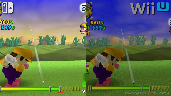 mario golf comparison